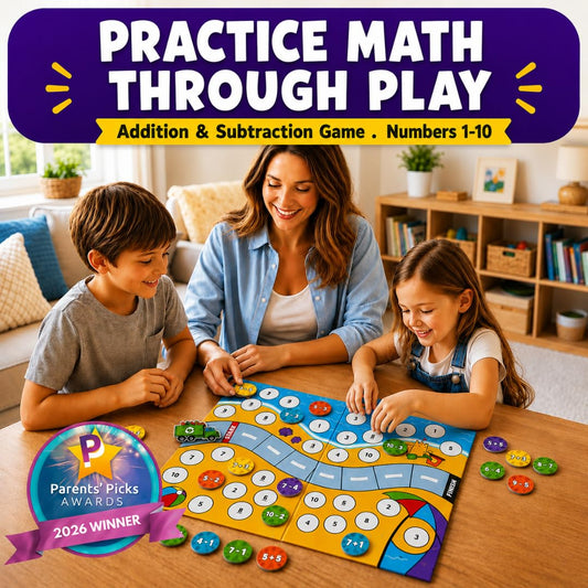 Number Dash Math Learning Board Game for Kids Ages 5–7
