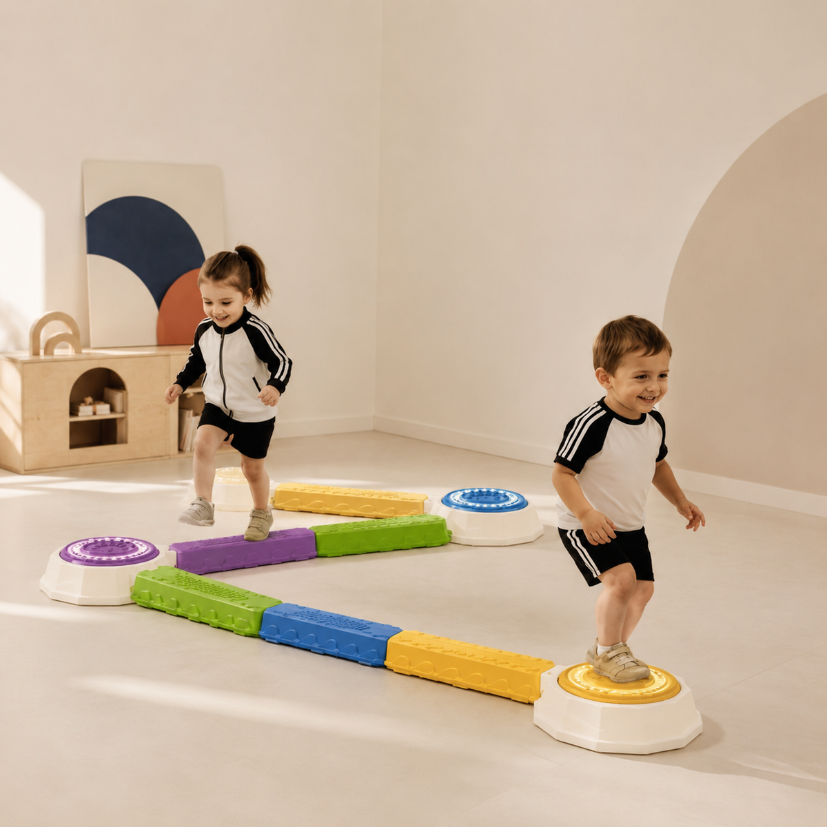 Kids Balance Beams & Stepping Stones Activity Set