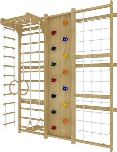 9-in-1 Indoor Climbing Wall Gym for Kids