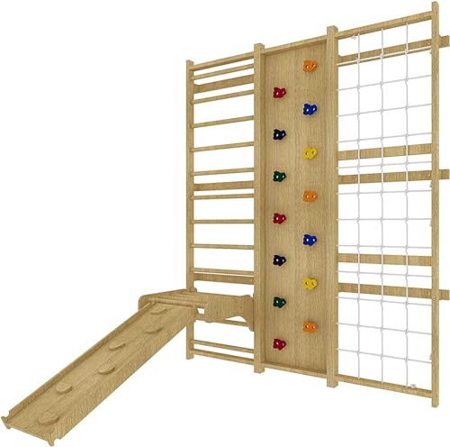 9-in-1 Indoor Climbing Wall Gym for Kids