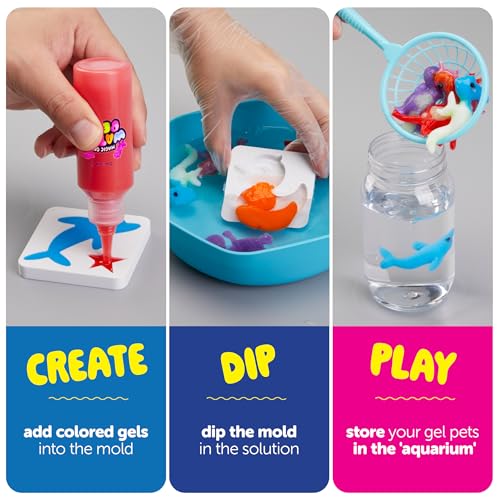 Dan&Darci Aqua Fairy Water Gel Kit for Kids - Gifts for Girls - Magic Elf Toy Kits - Waters Pets - DIY Squishy Maker Set - Craft for Kids - Squishies Toys Crafts - Gifts for Boys & Girls