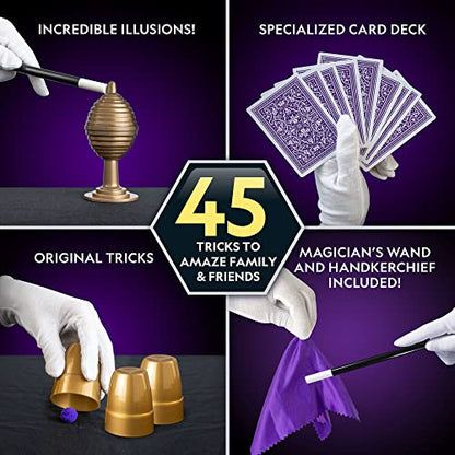 National Geographic Kids Magic Sets - Magic Tricks for Kids to Perform with Step-by-Step Video Instructions for Each Trick Provided by a Professional Magician, Toys for Boys and Girls