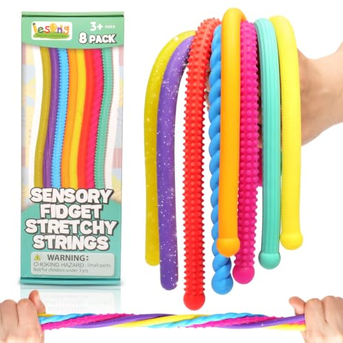 8-Pack Textured Stretchy Sensory Fidget Toys for Kids