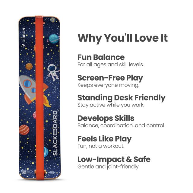 Slackline Balance Board Trainer for Kids & Adults