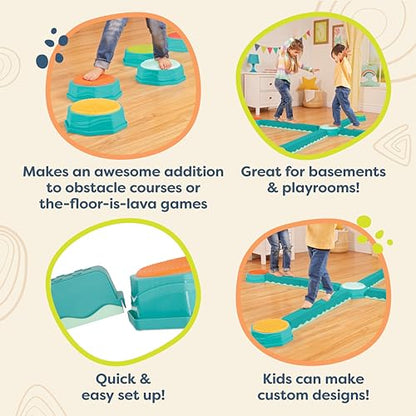 Balance Beams & Stepping Stones Active Play Set for Kids