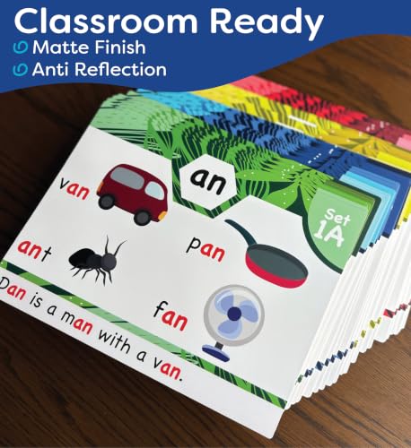Phonics Flash Cards for Early Reading & Word Skills