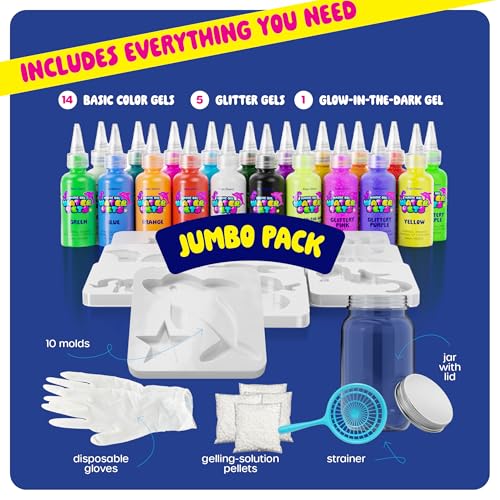 Dan&Darci Aqua Fairy Water Gel Kit for Kids - Gifts for Girls - Magic Elf Toy Kits - Waters Pets - DIY Squishy Maker Set - Craft for Kids - Squishies Toys Crafts - Gifts for Boys & Girls