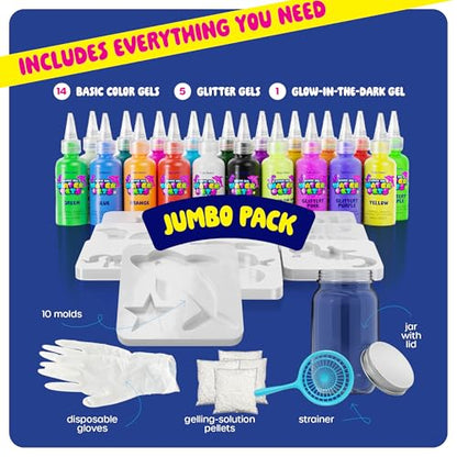 Dan&Darci Aqua Fairy Water Gel Kit for Kids - Gifts for Girls - Magic Elf Toy Kits - Waters Pets - DIY Squishy Maker Set - Craft for Kids - Squishies Toys Crafts - Gifts for Boys & Girls
