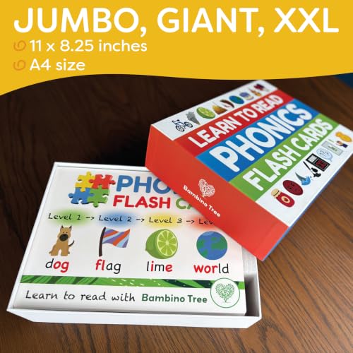 Phonics Flash Cards for Early Reading & Word Skills