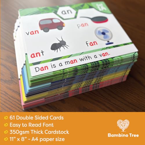 Phonics Flash Cards for Early Reading & Word Skills