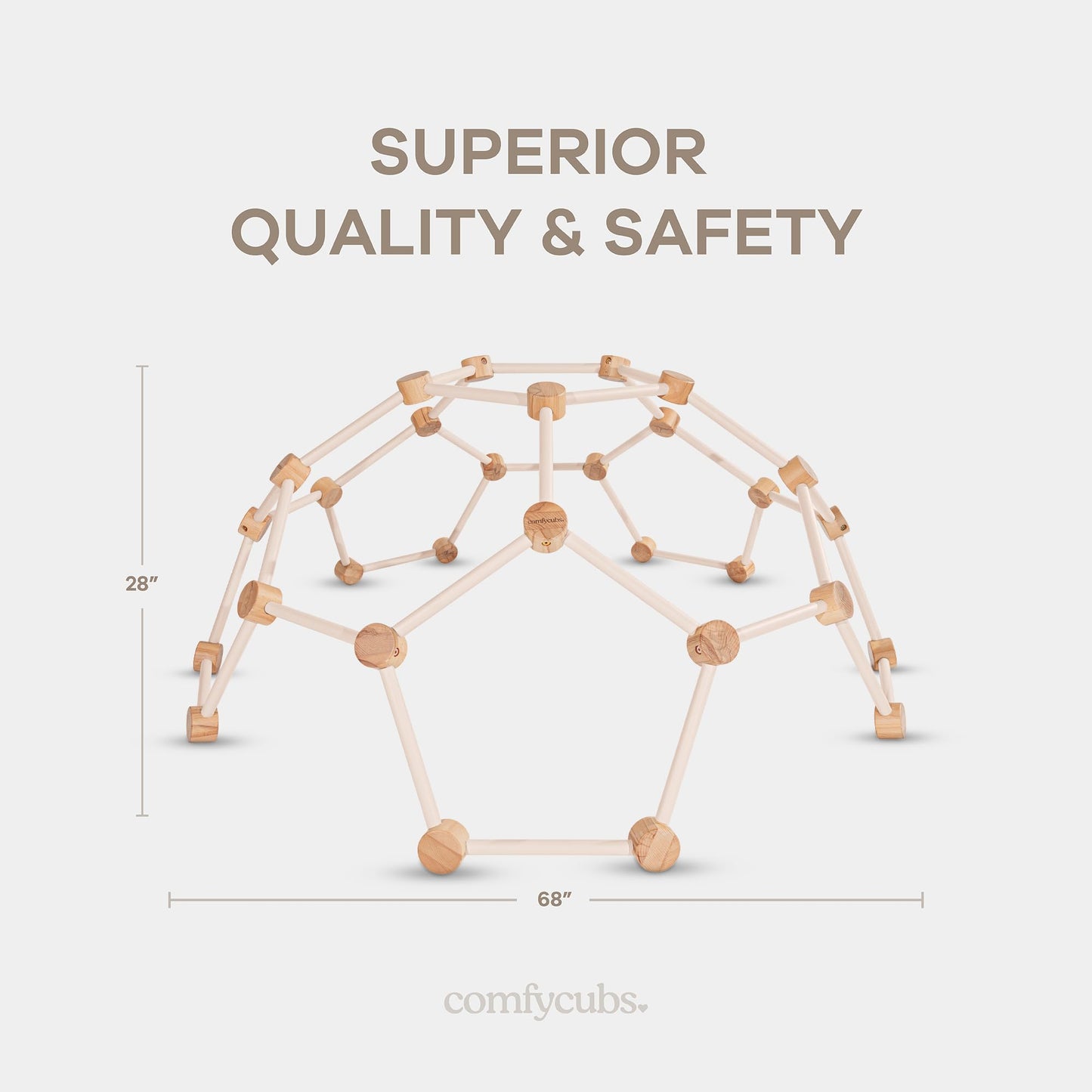 Comfy Cubs Wooden Climbing Toys for Toddlers