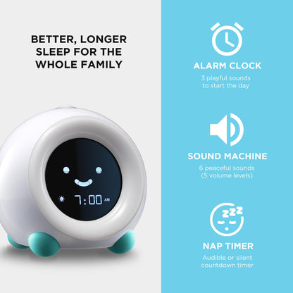 Kids Sleep Trainer, Night Light & Learning Alarm Clock