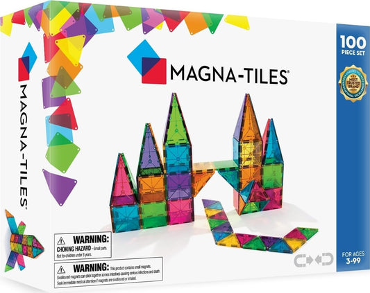 Magnetic Building Tiles Construction Set – 100 Pieces