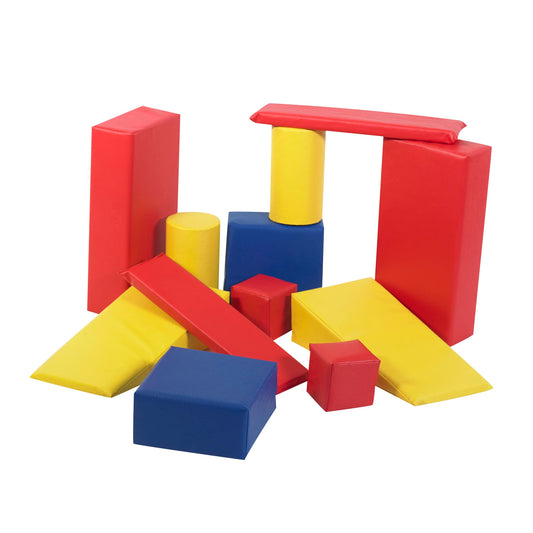 Large Soft Foam Building Blocks for Toddlers – 12 Piece Set