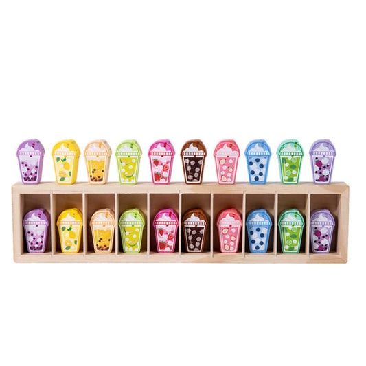 Wooden Memory Matching & Shape Sorting Game for Kids