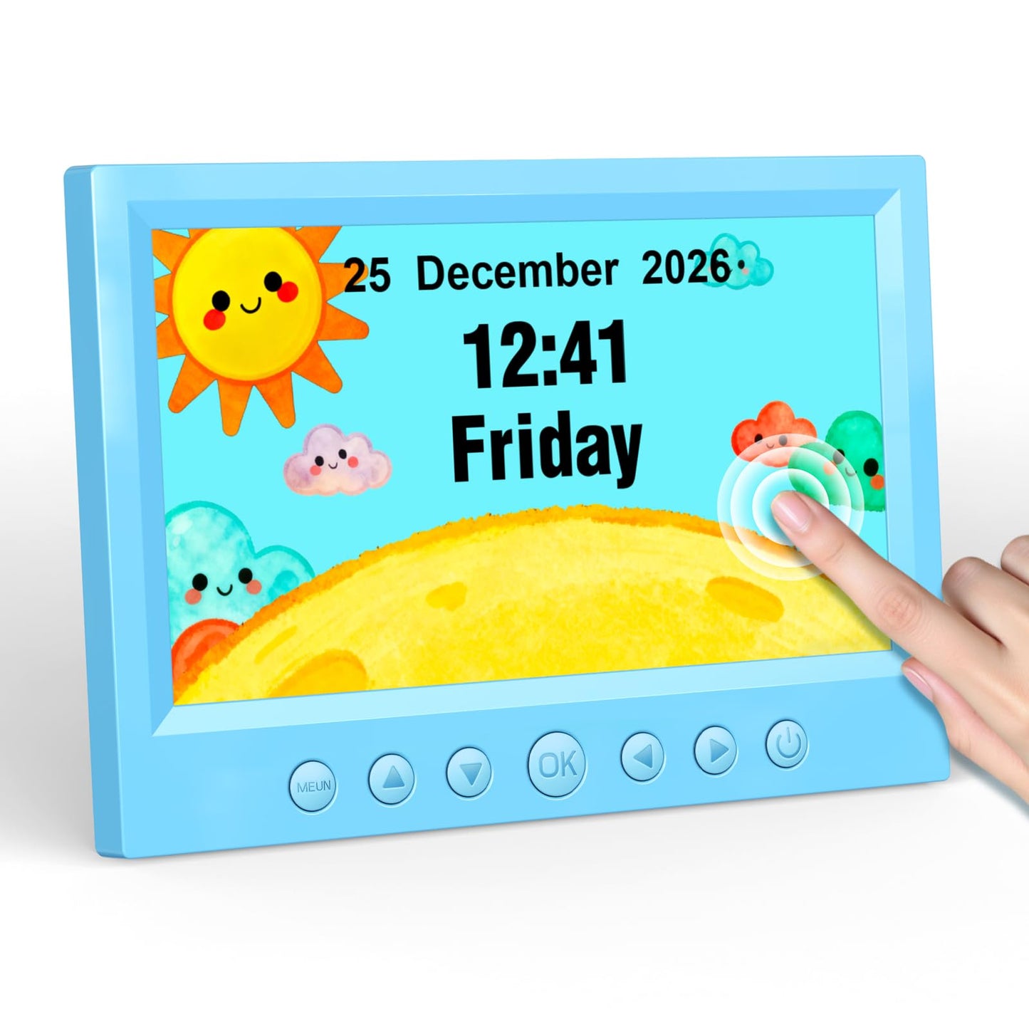 Kids Digital Learning Alarm Clock with Touchscreen