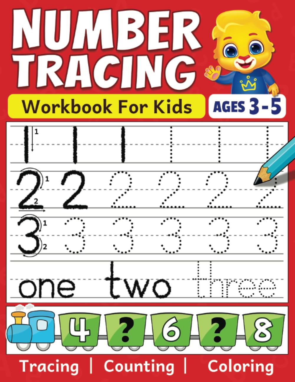 Number Tracing & Counting Activity Workbook for Kids
