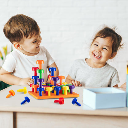 Toddler Peg Boards Montessori Stacking Toys
