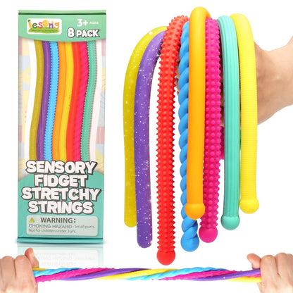8-Pack Textured Stretchy Sensory Fidget Toys for Kids
