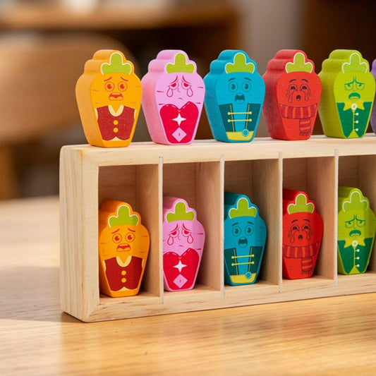 Wooden Memory Matching & Shape Sorting Game for Kids