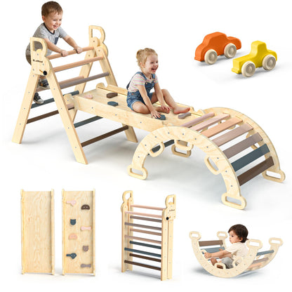 Wooden Climbing Triangle Activity Set for Kids
