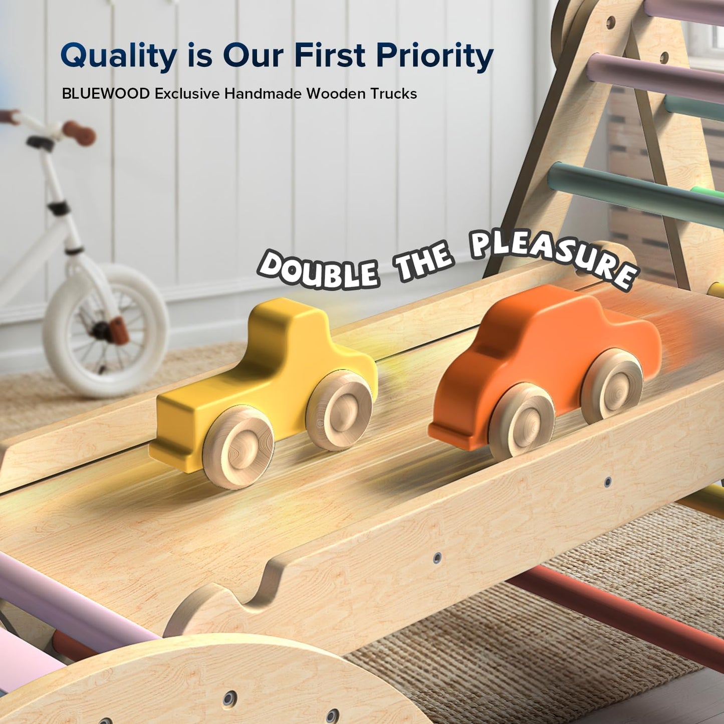 Wooden Climbing Triangle Activity Set for Kids