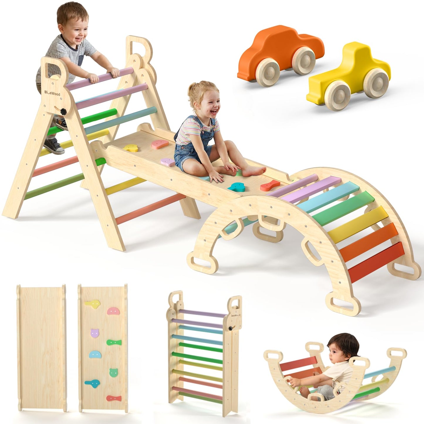 Wooden Climbing Triangle Activity Set for Kids