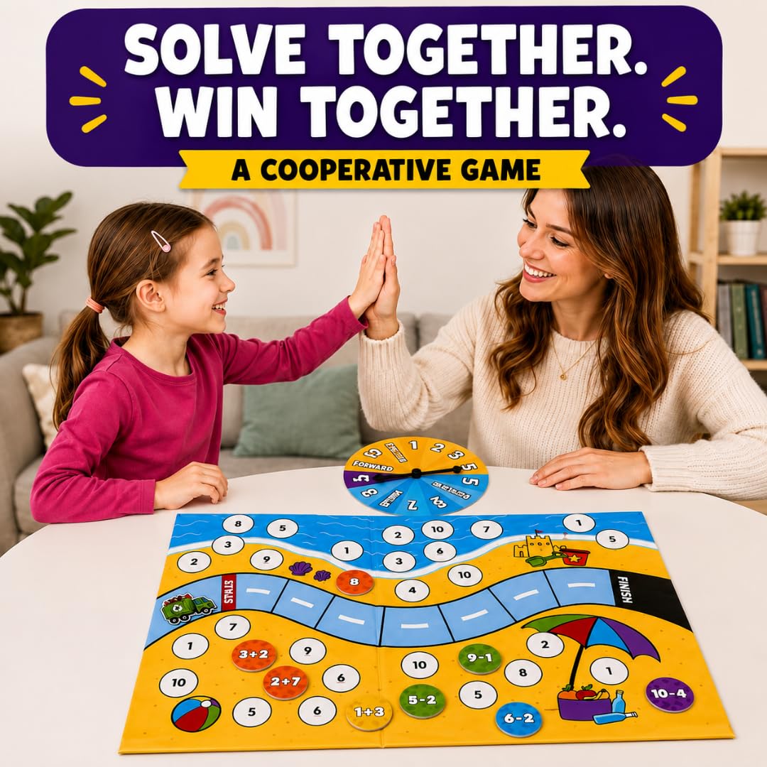 Number Dash Math Learning Board Game for Kids Ages 5–7