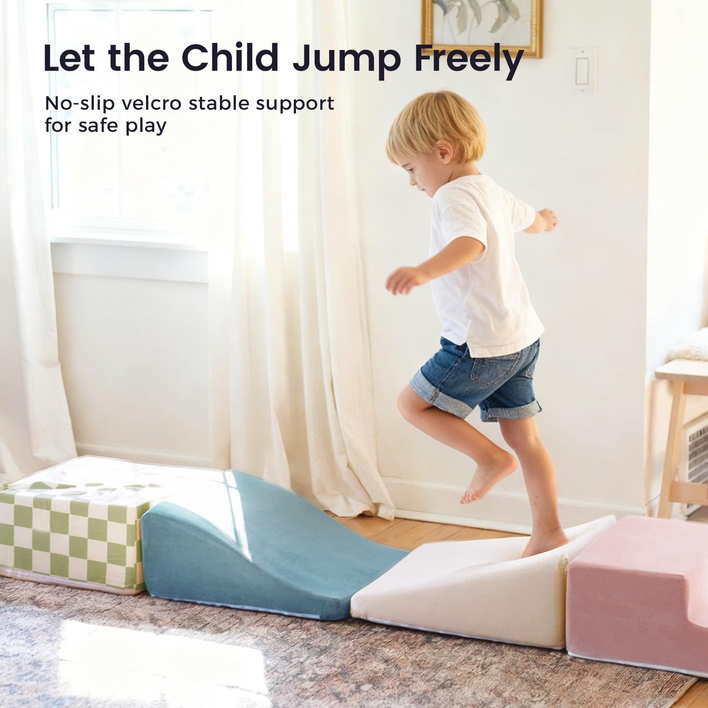 Soft Foam Climbing Blocks & Indoor Play Set for Toddlers