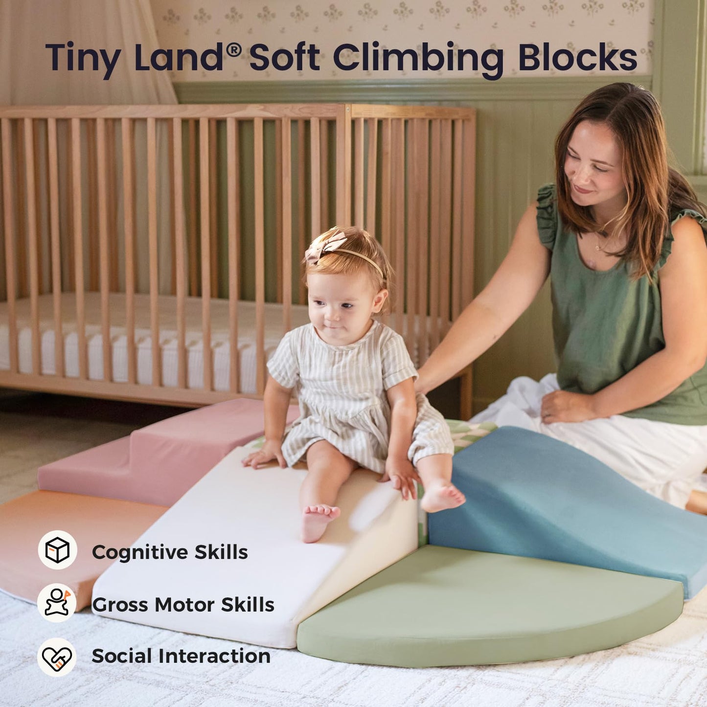 Soft Foam Climbing Blocks & Indoor Play Set for Toddlers