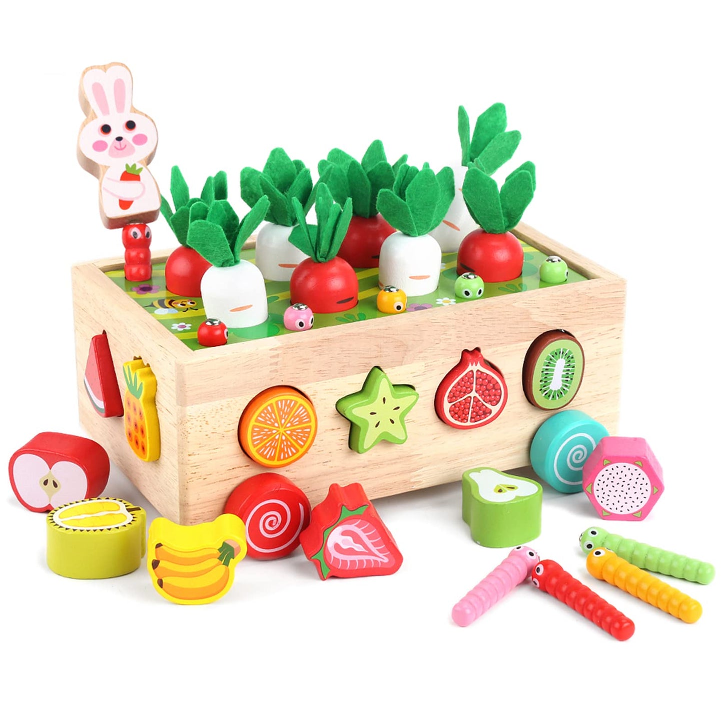 Wooden Early Learning Activity Toy Set for Toddlers