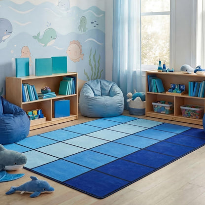 Drydiet Classroom Rug Elementary Educational Daycare Rug Large Preschool Carpet for Classroom Playmat for Kids Toddler Nursery School Early Learning