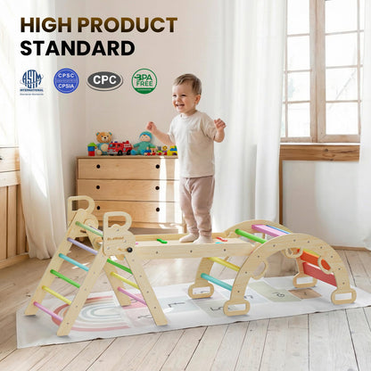 Wooden Climbing Triangle Activity Set for Kids