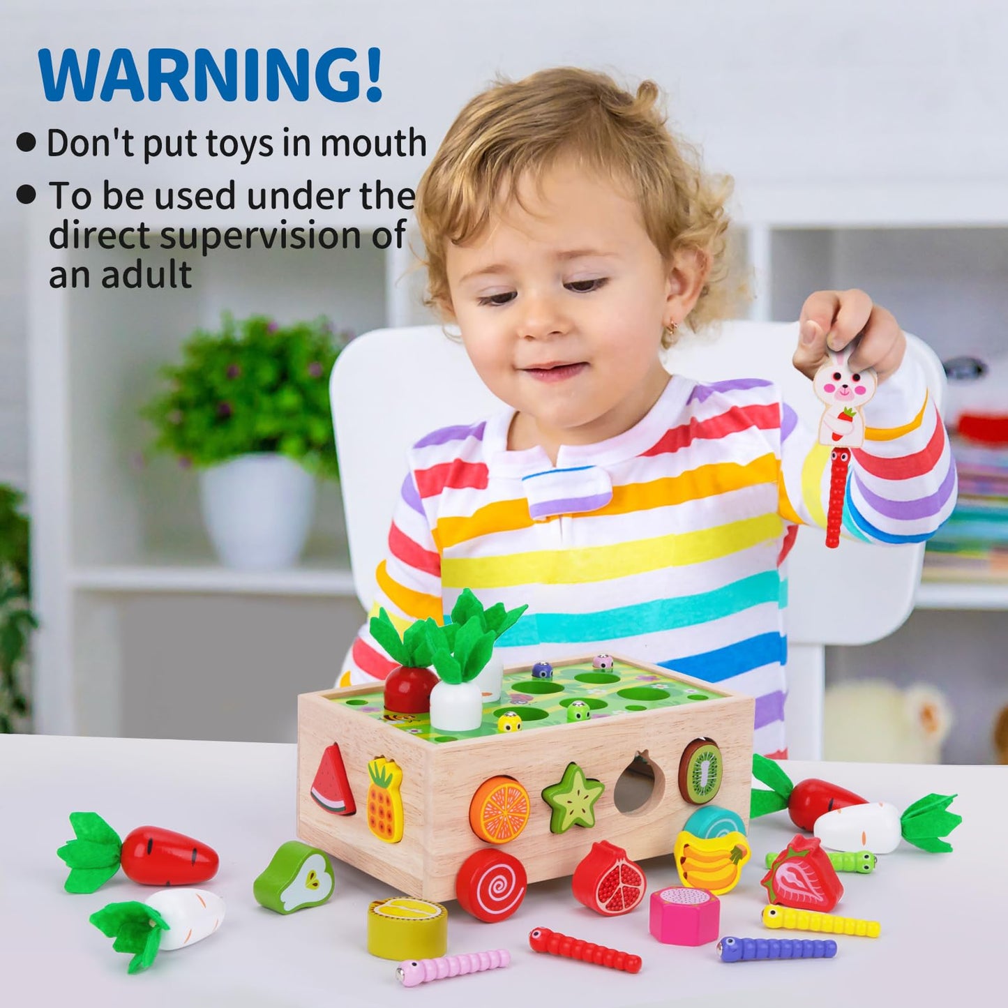 Wooden Early Learning Activity Toy Set for Toddlers