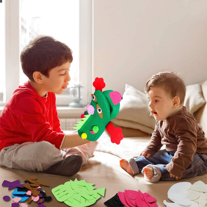 WATINC Hand Puppet Making Kit, Felt Sock Puppet Toys for Kids