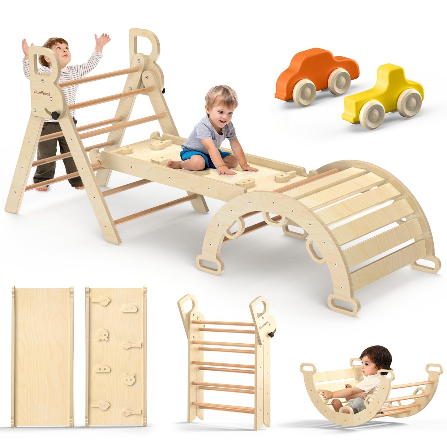 Wooden Climbing Triangle Activity Set for Kids