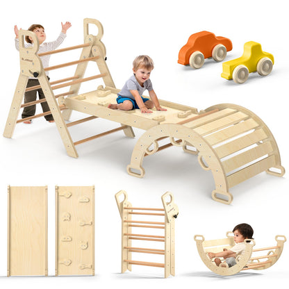Wooden Climbing Triangle Activity Set for Kids