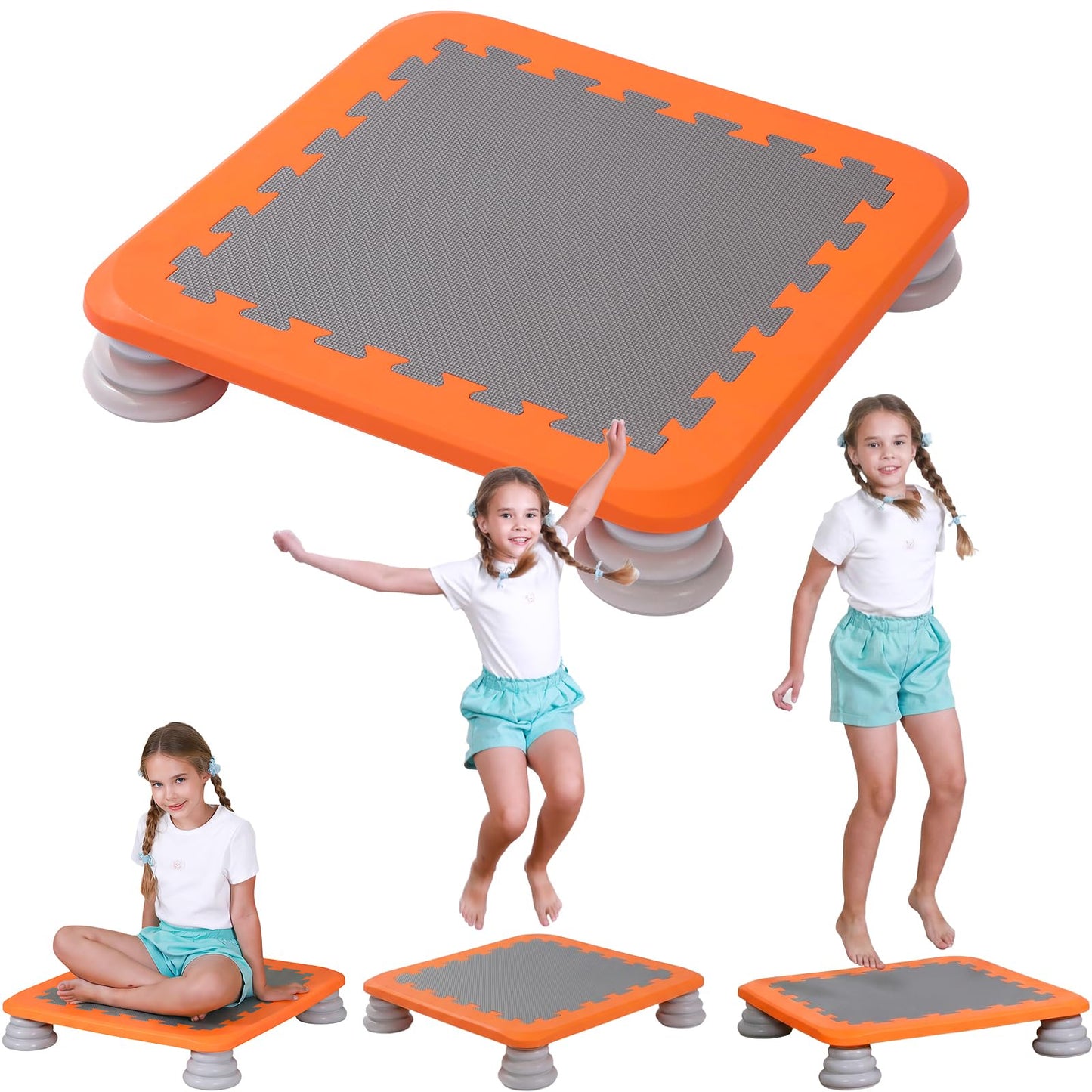 25-Inch Kids Sensory Trampoline with Non-Slip Base