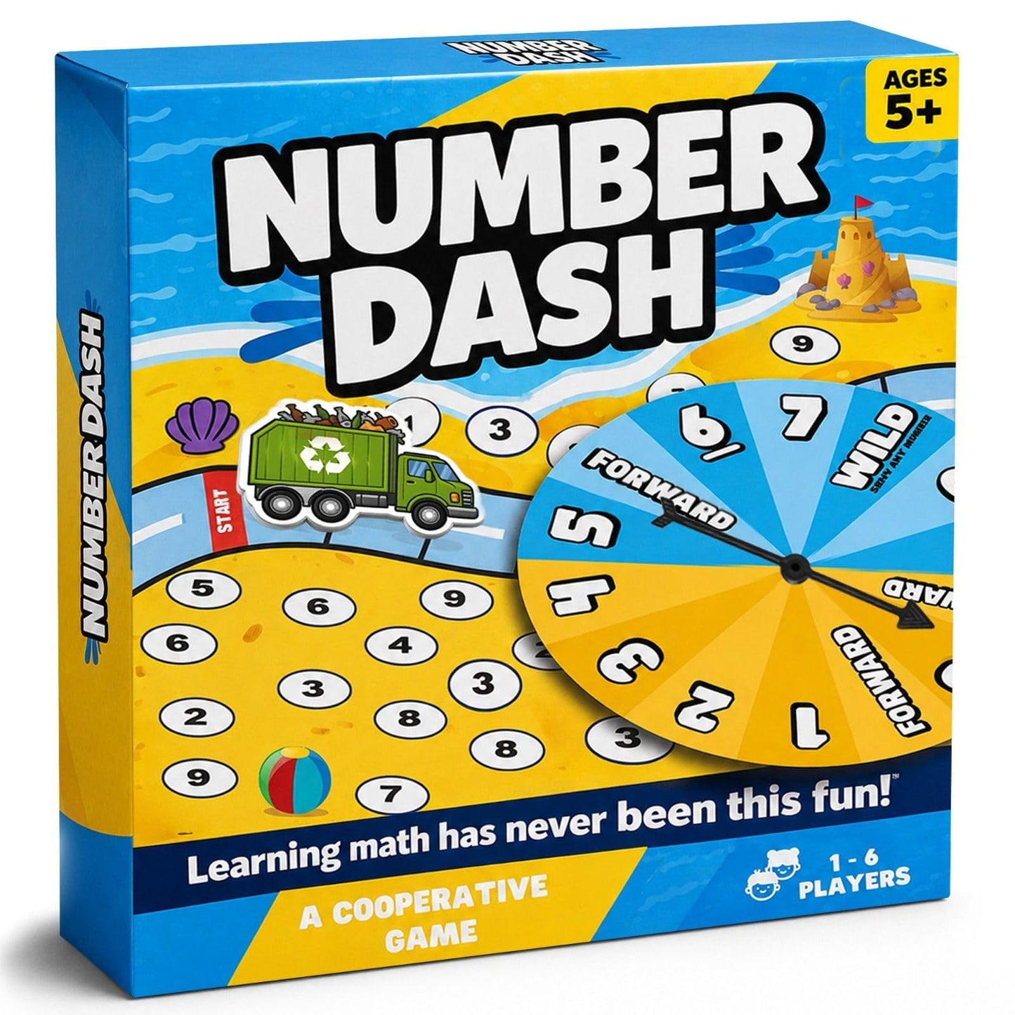 Number Dash Math Learning Board Game for Kids Ages 5–7