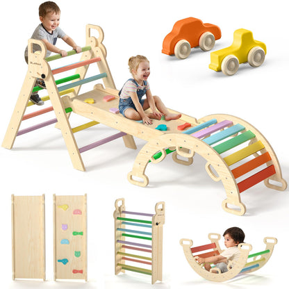 Wooden Climbing Triangle Activity Set for Kids