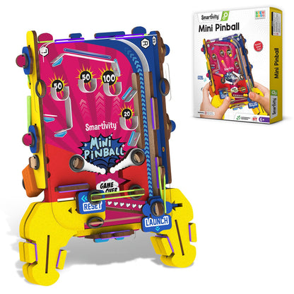Smartivity DIY Mini Pinball for Kids Ages 6-12 Years | Build Your Own - Hand Held Pinball Game I Birthday Gift for Boys & Girls | DIY Science Toy for Kids 6,7,8,9,10,11,12 Years Old