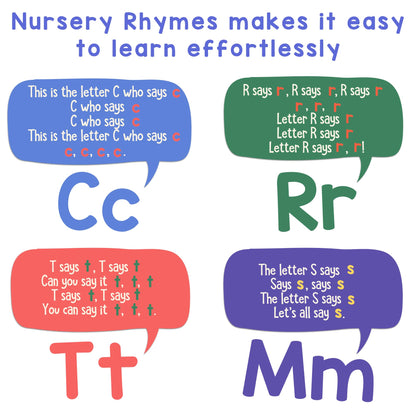 Phonics Songs Book with 26 Letter Sounds for Kids