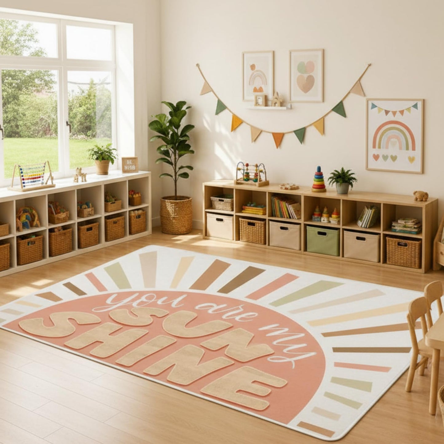 Drydiet Classroom Rug Elementary Educational Daycare Rug Large Preschool Carpet for Classroom Playmat for Kids Toddler Nursery School Early Learning
