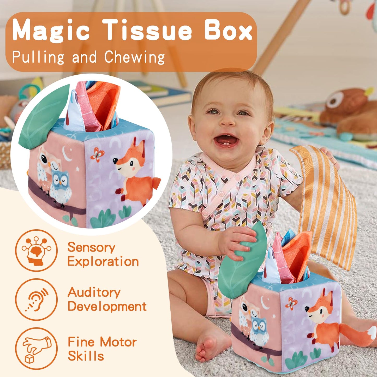 Wooden Montessori Learning Toy Set for Babies 6–12M