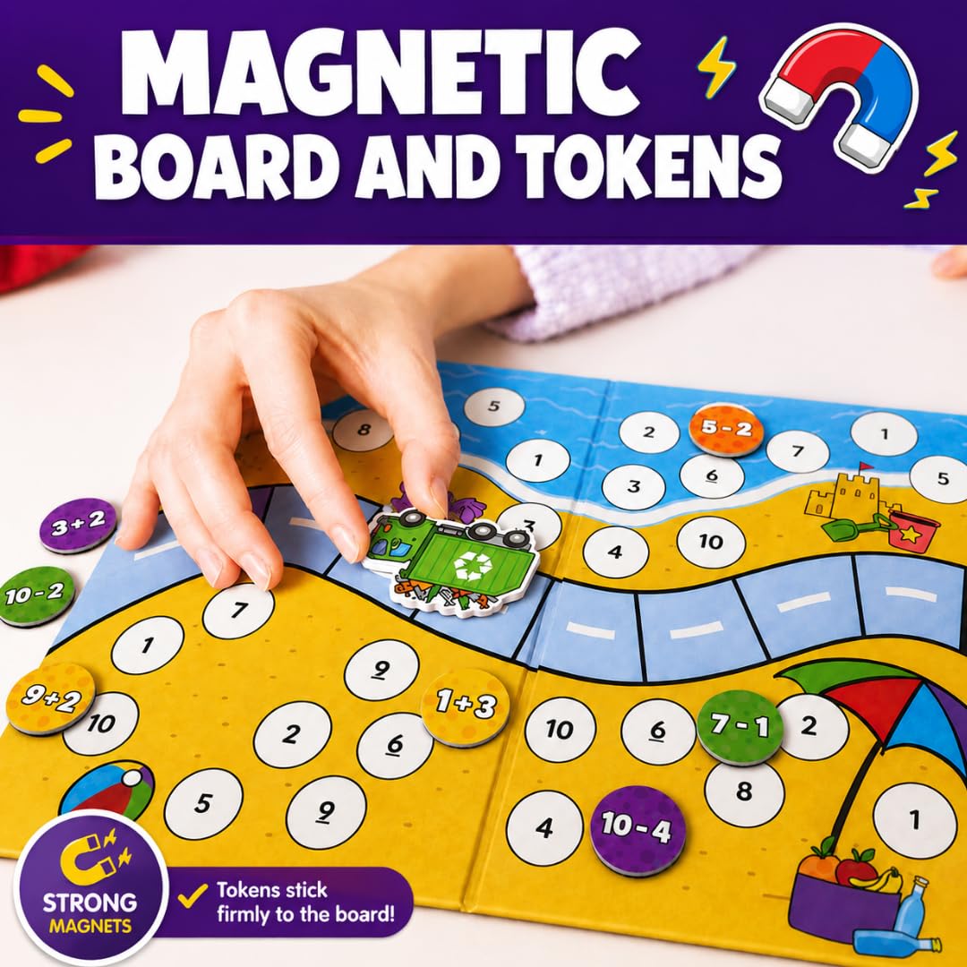 Number Dash Math Learning Board Game for Kids Ages 5–7