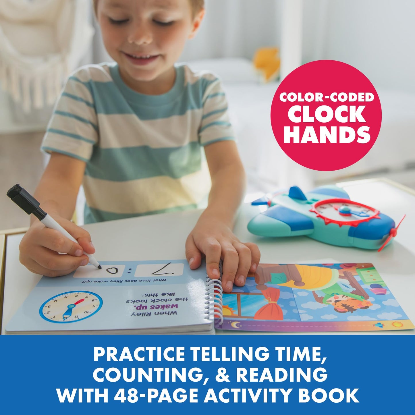 Interactive Time Learning & Teaching Clock for Kids