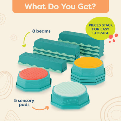 Balance Beams & Stepping Stones Active Play Set for Kids