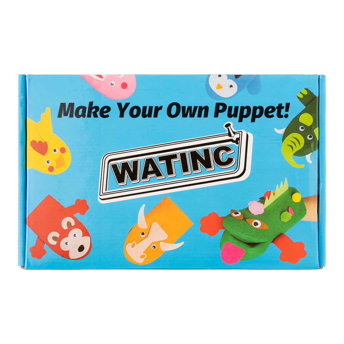 WATINC Hand Puppet Making Kit, Felt Sock Puppet Toys for Kids