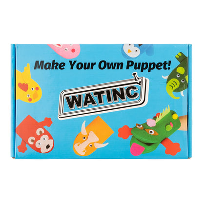 WATINC Hand Puppet Making Kit, Felt Sock Puppet Toys for Kids