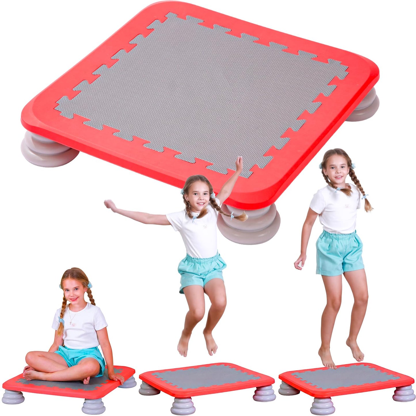 25-Inch Kids Sensory Trampoline with Non-Slip Base